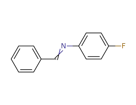 Molecular Structure of 331-98-6 (N-(Benzylidene)-4-fluoroaniline)
