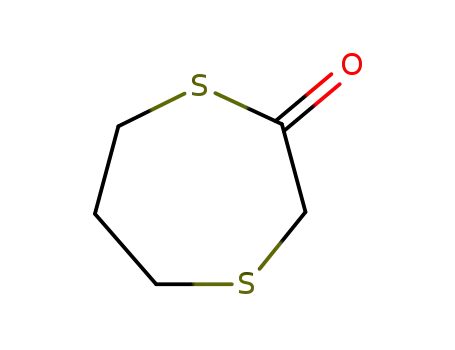 Molecular Structure of 72018-96-3 (1,4-Dithiepan-2-one)