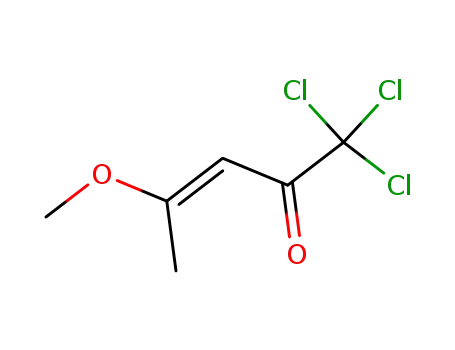 Molecular Structure of 135351-18-7 ((E)-1,1,1-trichloro-4-methoxypent-3-en-2-one)