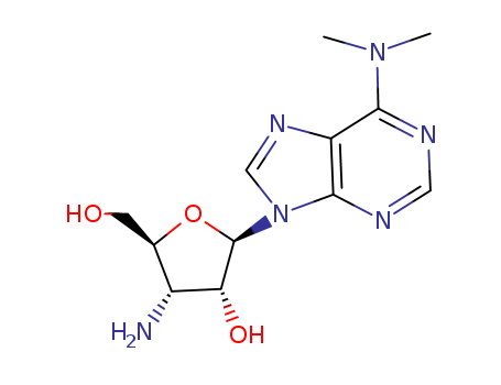 Puromycinaminonucleoside,3′-Amino-3′-deoxy-N,N-dimethyladenosine,3′-Amino-3′-deoxy-N6,N6-dimethyladenosine,6-Dimethylamino-9-(3′-amino-3′-deoxy-β-D-ribofuranosyl)purine