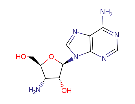 Molecular Structure of 2504-55-4 (3'-AMINO-D-ADENOSINE)