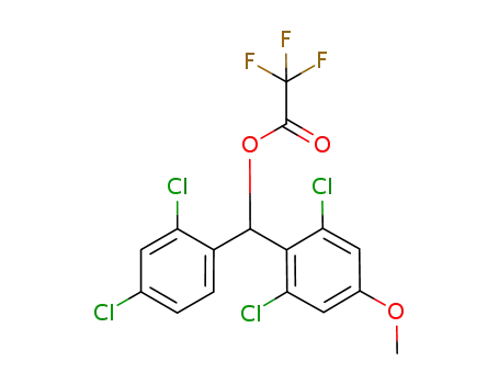(2,6-dichloro-4-methoxyphenyl)-(2,4-dichlorophenyl)methyl 2,2,2-trifluoroacetate