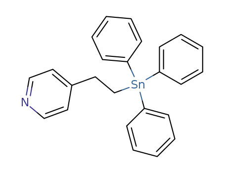 Molecular Structure of 119210-61-6 (Pyridine, 4-[2-(triphenylstannyl)ethyl]-)