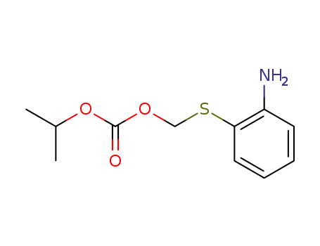 Molecular Structure of 142505-43-9 ((2-aminophenyl)thiomethyl isopropyl carbonate)