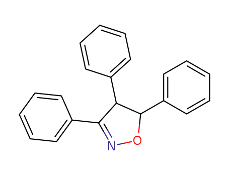 Molecular Structure of 14659-67-7 (Isoxazole, 4,5-dihydro-3,4,5-triphenyl-)