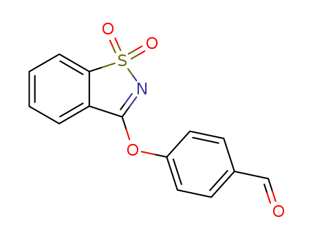 4-[(1,1-dioxido-1,2-benzisothiazol-3-yl)oxy]benzaldehyde(SALTDATA: FREE)