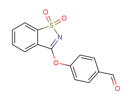 4-[(1,1-Dioxido-1,2-benzisothiazol-3-YL)oxy]benzaldehyde