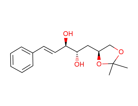 (E)-(2S,3R)-1-((S)-2,2-Dimethyl-[1,3]dioxolan-4-yl)-5-phenyl-pent-4-ene-2,3-diol