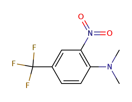 Molecular Structure of 40700-38-7 (4-DIMETHYLAMINO-3-NITROBENZOTRIFLUORIDE)