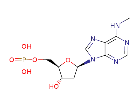 Molecular Structure of 53696-69-8 (5'-Adenylic acid, 2'-deoxy-N-methyl-)