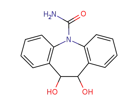 Molecular Structure of 35079-97-1 (10,11-dihydro-10,11-dihydroxy-5H-dibenzazepine-5-carboxamide)