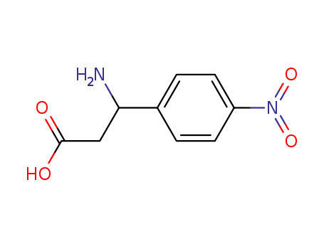 Molecular Structure of 102308-62-3 (3-(4-Nitrophenyl)-beta-alanine)