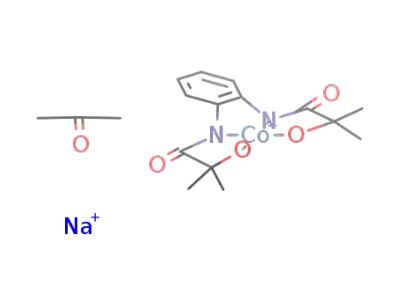 natrium<sup>(1+)</sup>*cobalt(III)((NCOC(CH<sub>3</sub>)2O)26H<sub>4</sub>)<sup>(1-)</sup>*(CH<sub>3</sub>)2CO