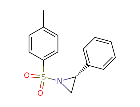 Molecular Structure of 62596-62-7 (R-1-[(4-Methylphenyl)sulfonyl]-2--phenyl-Aziridine)