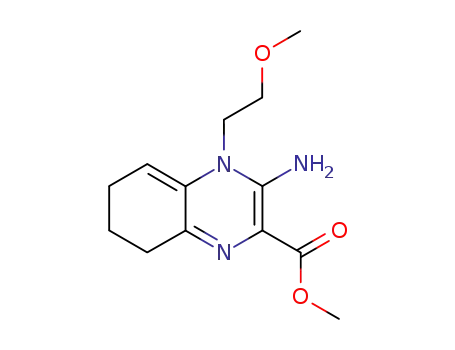 Molecular Structure of 61369-37-7 (methyl 3-amino-4-(2-methoxyethyl)-4,6,7,8-tetrahydroquinoxaline-2-carboxylate)
