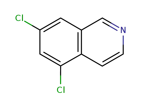 Molecular Structure of 73075-58-8 (5,7-Dichloro-isoquinoline)