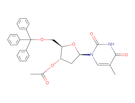 Thymidine,5'-O-(triphenylmethyl)-, 3'-acetate (9CI) cas  23583-46-2