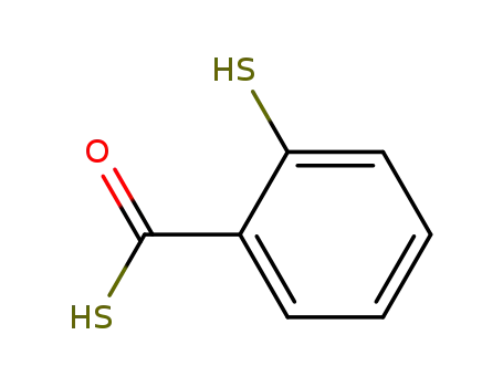 Molecular Structure of 1074-01-7 (Benzenecarbothioic acid, 2-mercapto-)
