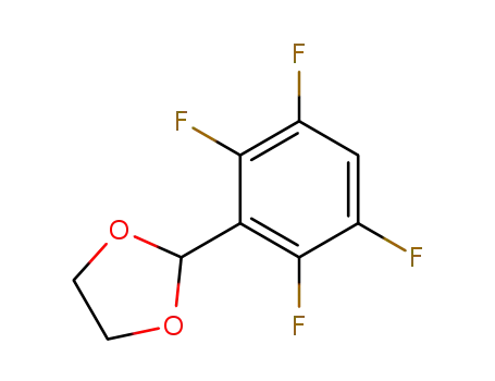 Molecular Structure of 528869-06-9 (1,3-Dioxolane, 2-(2,3,5,6-tetrafluorophenyl)-)