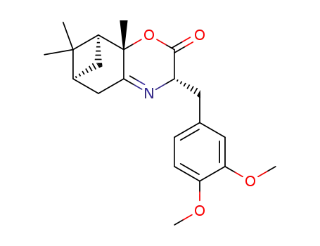 Molecular Structure of 141895-41-2 ((1S,2S,5S,9S)-5-(3,4-Dimethoxy-benzyl)-2,10,10-trimethyl-3-oxa-6-aza-tricyclo[7.1.1.0<sup>2,7</sup>]undec-6-en-4-one)