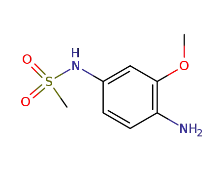 Molecular Structure of 57165-06-7 (N-(4-Amino-3-methoxyphenyl)methanesulfonamide)