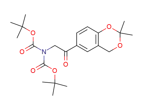 Molecular Structure of 452339-70-7 (di-(tert-butyl)2-(2,2-diMethyl-4H-1,3-benzodioxin-6-yl)-2-oxoethyliMinodicarbonate)