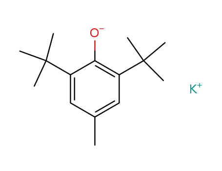 Molecular Structure of 1209-80-9 (Phenol, 2,6-bis(1,1-dimethylethyl)-4-methyl-, potassium salt)
