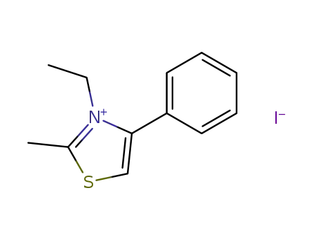Thiazolium, 3-ethyl-2-methyl-4-phenyl-, iodide