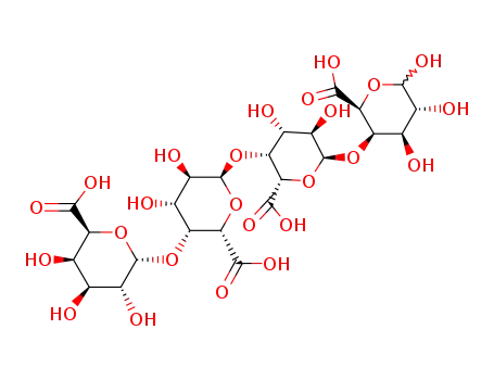 Molecular Structure of 149511-34-2 (α-D-GalpA-(1->4)-α-D-GalpA-(1->4)-α-D-GalpA-(1->4)-D-GalpA)