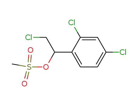 Molecular Structure of 53984-39-7 (2,4-Dichloro-alpha-(chloromethyl)benzenemethanol methanesulfonate)