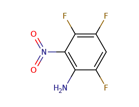 Molecular Structure of 361-39-7 (2-Nitro-3,4,6-trifluoroaniline)