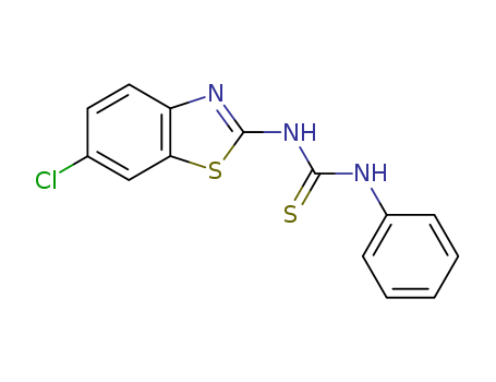 Thiourea, N-(6-chloro-2-benzothiazolyl)-N'-phenyl-