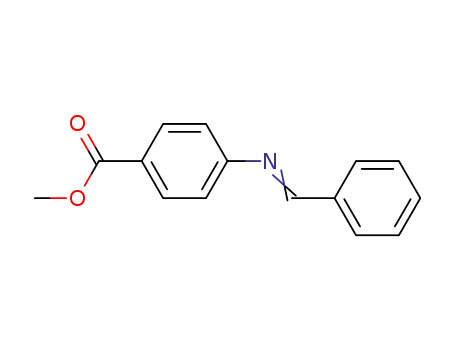 Molecular Structure of 4112-09-8 (Benzoic acid, 4-[(phenylmethylene)amino]-, methyl ester)