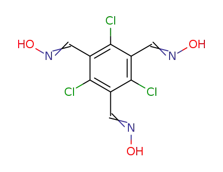 Molecular Structure of 14725-92-9 (2.4.6-Trichlor-benzoltrialdehyd-(1.3.5)-trioxim)