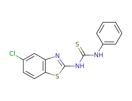 Molecular Structure of 1819-60-9 (Thiourea, N-(5-chloro-2-benzothiazolyl)-N'-phenyl-)