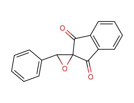Molecular Structure of 43053-57-2 (Spiro[2H-indene-2,2'-oxirane]-1,3-dione, 3'-phenyl-)