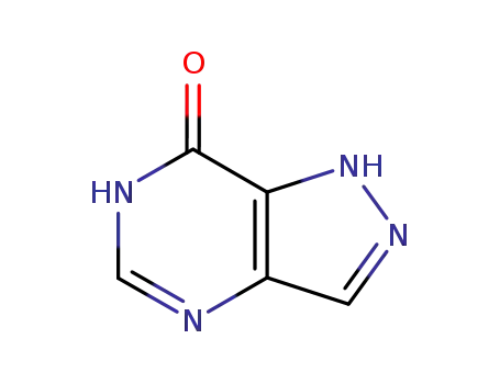 Molecular Structure of 13877-55-9 (7H-PYRAZOLO[4,3-D]PYRIMIDIN-7-ONE, 1,4-DIHYDRO-)