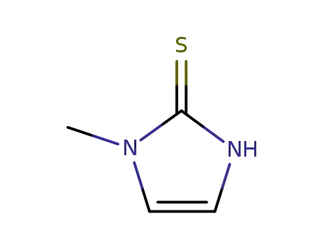 Molecular Structure of 223768-14-7 (2-MERCAPTO-1-METHYLIMIDAZOLE)