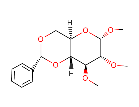 a-D-Glucopyranoside, methyl2,3-di-O-methyl-4,6-O-(phenylmethylene)- cas  3051-89-6