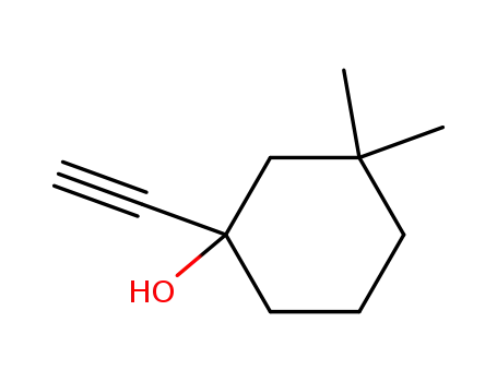 Molecular Structure of 57559-98-5 (Cyclohexanol, 1-ethynyl-3,3-dimethyl-)