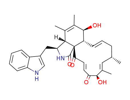 (13)Cytochalasa-5,13,17,21-tetraene-1,20,23-trione, 7,19-dihydroxy-10-(1H-indol-3-yl)-16,18-dimethyl-, (7S,13E,16S,17E,19R,21E)-