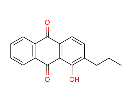 Molecular Structure of 156334-29-1 (1-Hydroxy-2-propyl-9,10-anthraquinone)