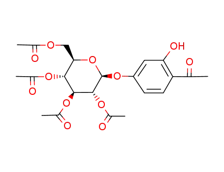 (4-acetyl-3-hydroxy-phenyl)-(tetra-<i>O</i>-acetyl-β-D-glucopyranoside)