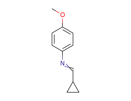 Molecular Structure of 496839-16-8 (Benzenamine, N-(cyclopropylmethylene)-4-methoxy- (9CI))