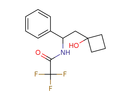 2,2,2-trifluoro-N-[2-(1-hydroxycyclobutyl)-1-phenylethyl]acetamide