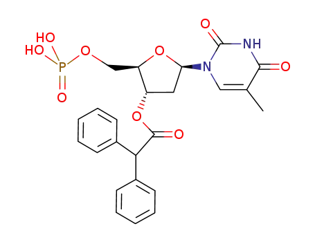 Diphenyl-acetic acid (2R,3S,5R)-5-(5-methyl-2,4-dioxo-3,4-dihydro-2H-pyrimidin-1-yl)-2-phosphonooxymethyl-tetrahydro-furan-3-yl ester