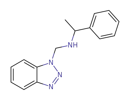 Molecular Structure of 126541-67-1 (N-<(benzotriazol-1-yl)methyl>(1-phenylethyl)amine)
