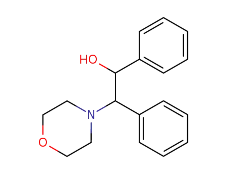 Molecular Structure of 19640-35-8 (erythro 1,2-Diphenyl-2-morpholinoethanol)