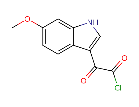 Molecular Structure of 68104-22-3 ((6-methoxy-1H-indol-3-yl)(oxo)acetyl chloride)