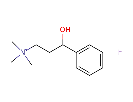 Molecular Structure of 24221-52-1 (3-Hydroxy-3-phenylpropyltrimethylammoniumiodid)